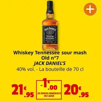 Coccinelle Express Whiskey Tennessee sour mash Old n°7 JACK DANIEL'S offre