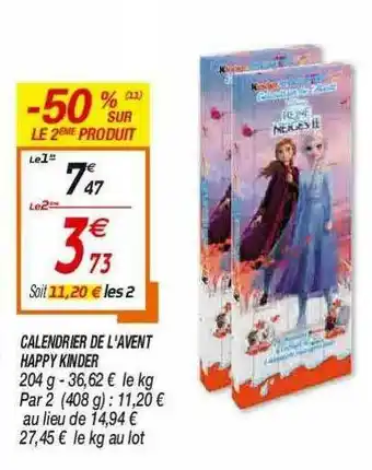 Netto Calendrier De L'avent Happy Kinder offre