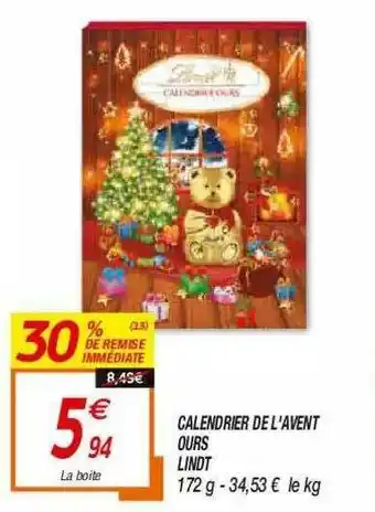 Netto Calendrier De L'avent Ours Lindt offre