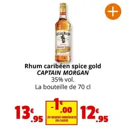 Coccinelle Express Rhum caribéen spice gold CAPTAIN MORGAN offre