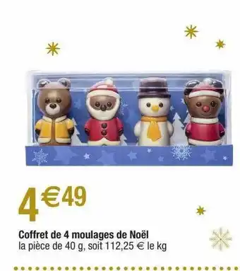 Migros Coffret De 4 Moulages De Noël offre