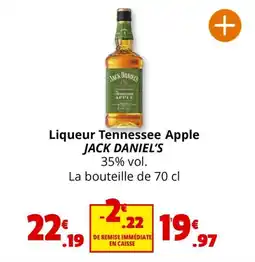 Coccinelle Express Liqueur Tennessee Apple JACK DANIEL'S offre