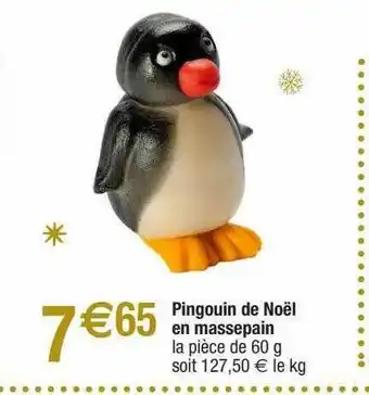 Migros Pingouin De Noël En Massepain offre