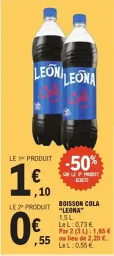 E.Leclerc "LEONA"  Boisson cola offre