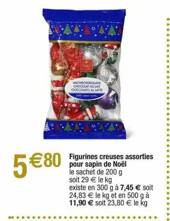 Figurines Creuses Assorties Pour Sapin De Noël