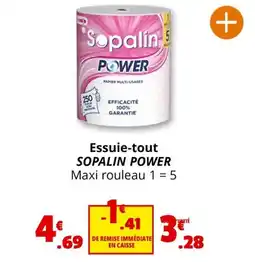 Coccinelle Express Essuie-tout SOPALIN POWER offre