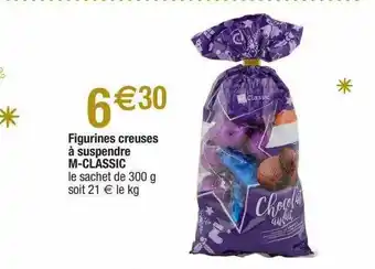 Migros Figurines Creuses à Suspendre M-classic offre