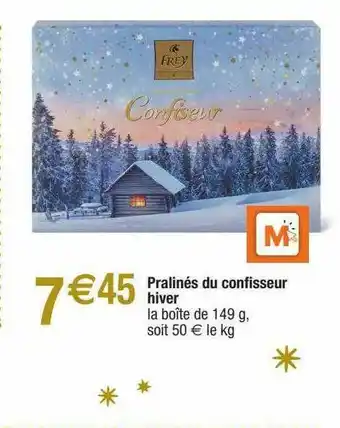 Migros Pralinés Du Confiseur Hiver offre