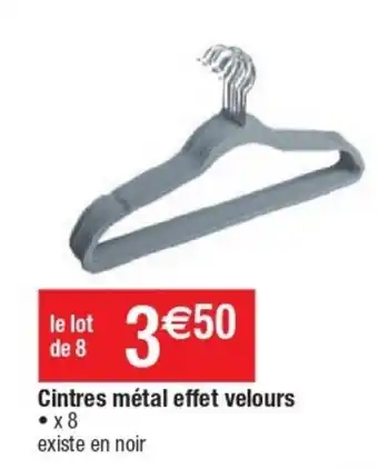 Cintres MĂštal Effet Velours