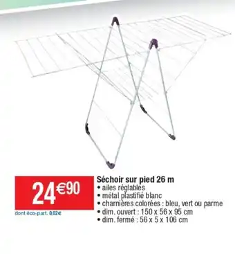 Cora x Carrefour Sèchoir Sur Pied 26 m offre