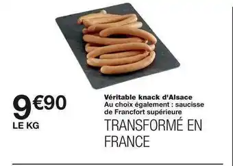 Véritable Knack D'alsace
