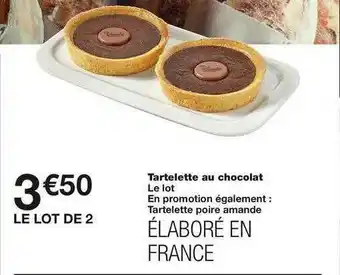 Tartelette Au Chocolat