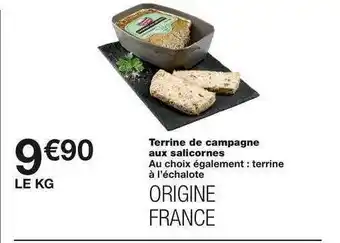 Monoprix Terrine De Campagne Aux Salicornes offre