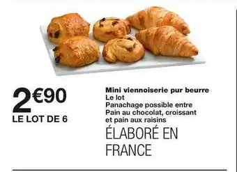 Monoprix Mini Viennoiserie Pur Beurre offre