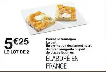 Pizzas 3 Fromages