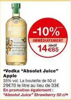 Monoprix Vodka offre