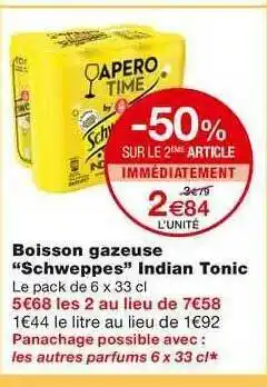 Monoprix Boisson Gazeuse offre
