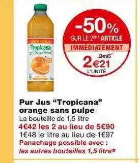 Monoprix Pur Jus offre