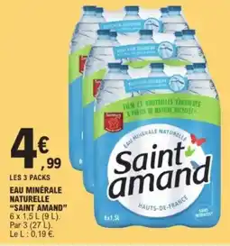 E.Leclerc "SAINT AMAND"  Eau minérale naturelle offre