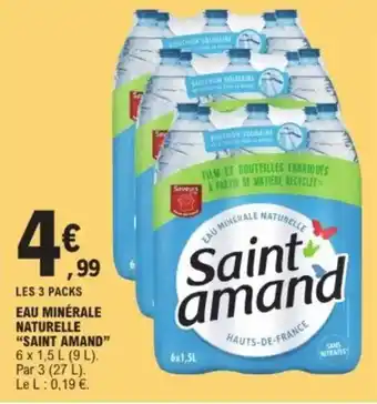 E.Leclerc "SAINT AMAND"  Eau minérale naturelle offre