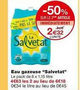 Monoprix Eau Gazeuse offre