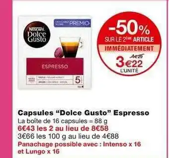 Monoprix Capsules offre