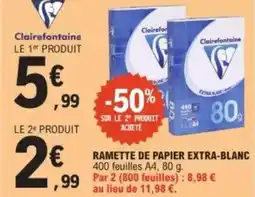 E.Leclerc Ramette de papier extra-blanc offre