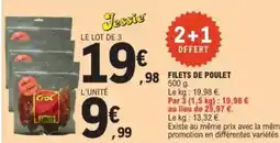 E.Leclerc Filets de poulet offre