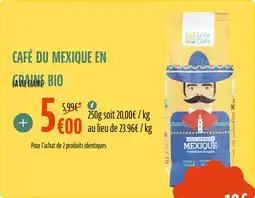 La Vie Claire Café du mexique en grains bio offre