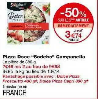 Monoprix Pizza Doce offre