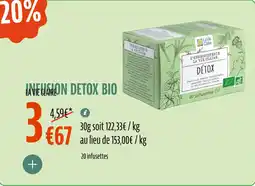 La Vie Claire Infusio detox bio offre