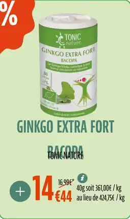 La Vie Claire Ginkgo extra fort bacopa offre