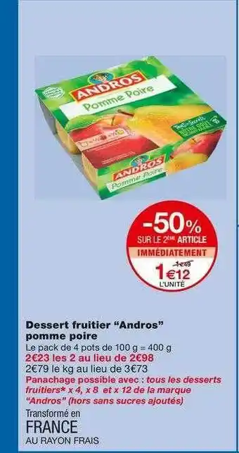 Dessert Fruitier