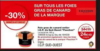 Foie Gras De Canard Entier I.g.p. Du Sud-ouest