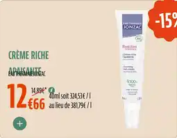 La Vie Claire Crème riche apaisante offre