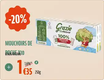 La Vie Claire Mouchoirs de poche x10 grazie natura offre