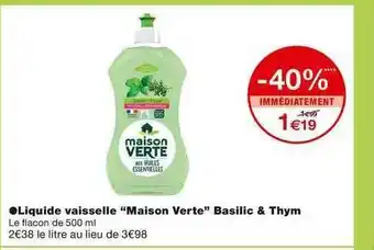 Monoprix Liquide Vaisselle offre