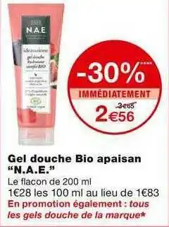 Monoprix Gel Douche Bio Apaisan offre