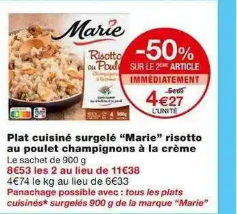 Monoprix Plat Cuisiné Surgelé offre