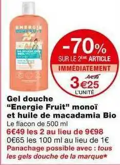 Monoprix Gel Douche offre