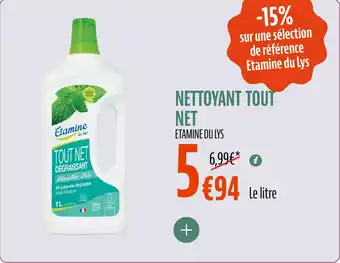 La Vie Claire Nettoyant tout net etamine du lys offre