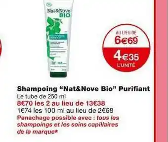 Monoprix Shampoing offre