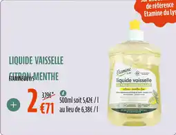 La Vie Claire Liquide vaisselle citron menthe etamine du lys offre