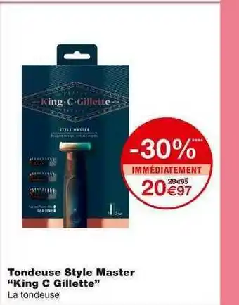 Monoprix Tondeuse Style Master offre