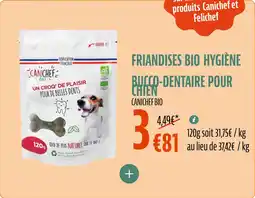 La Vie Claire Friandises bio hygiène bucco-dentaire pour chien offre