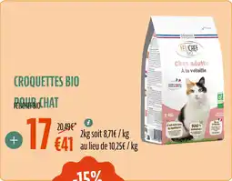 La Vie Claire Croquettes bio pour chat felichef bio offre