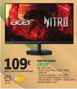 E.Leclerc ACER Moniteur gaming offre