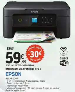 E.Leclerc EPSON Imprimante multifonction 3 en 1 offre