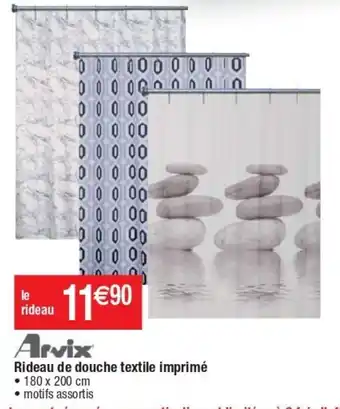 Cora x Carrefour Rideau De Douche Textile Imprimè offre