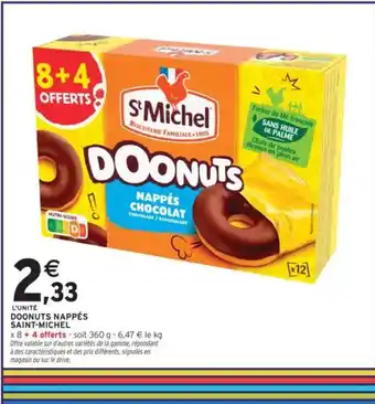 Intermarché SAINT-MICHEL Doonuts nappés offre